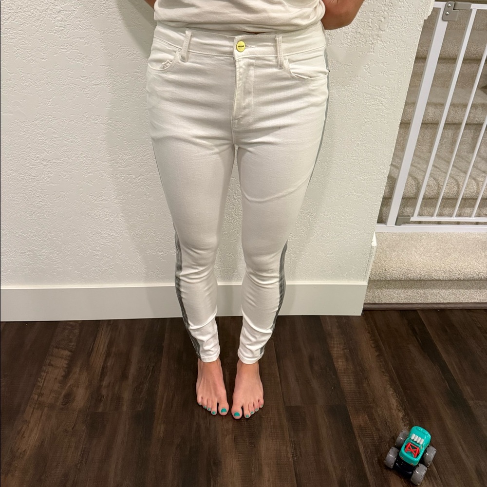 Frame white jeans